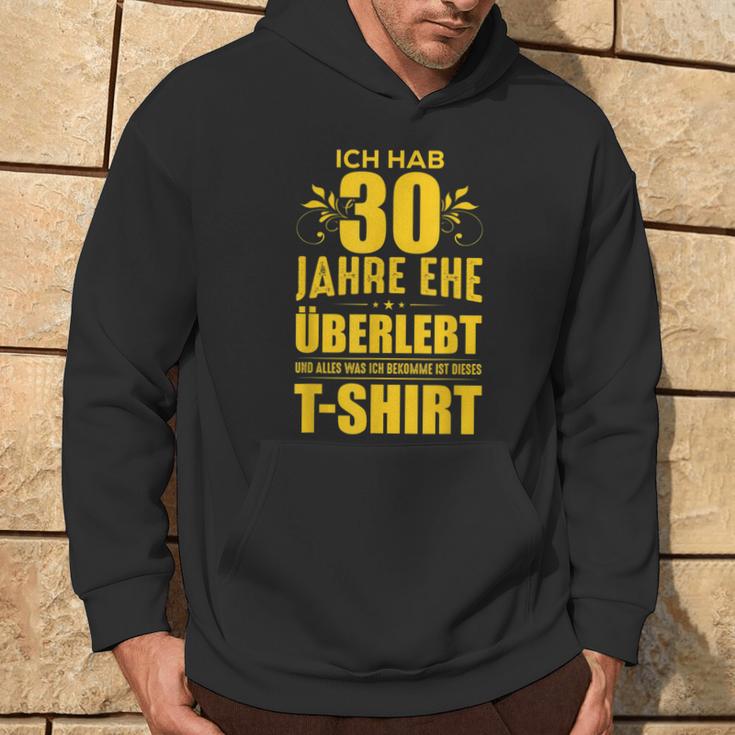 30 Jahreerheiratet Slogan Hoodie Lebensstil