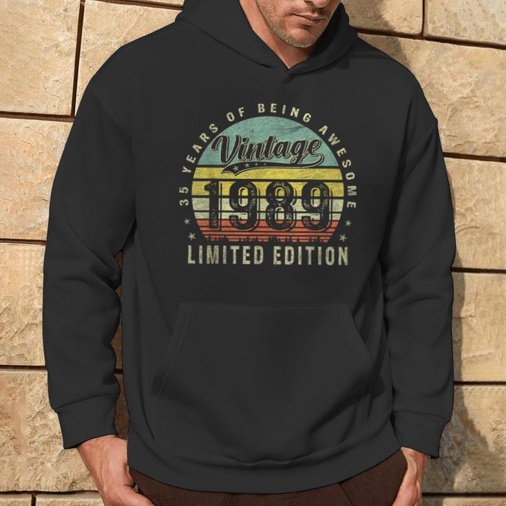 35 Year Old Vintage 1989 Limited Edition 35Th Birthday Hoodie Lifestyle