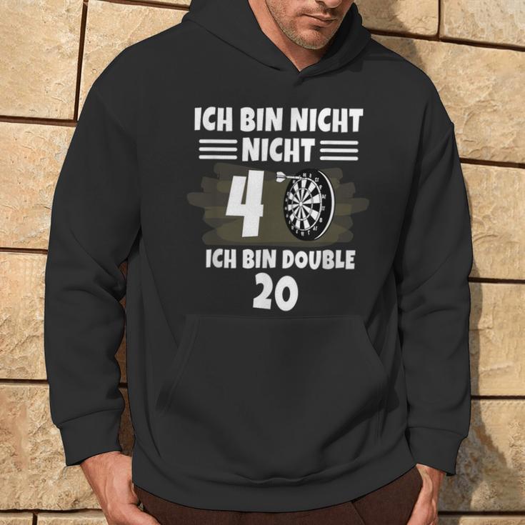 40 Geburtstag Ich Bin Nicht 40 Ich Bin Double 20 Dart Hoodie Lebensstil