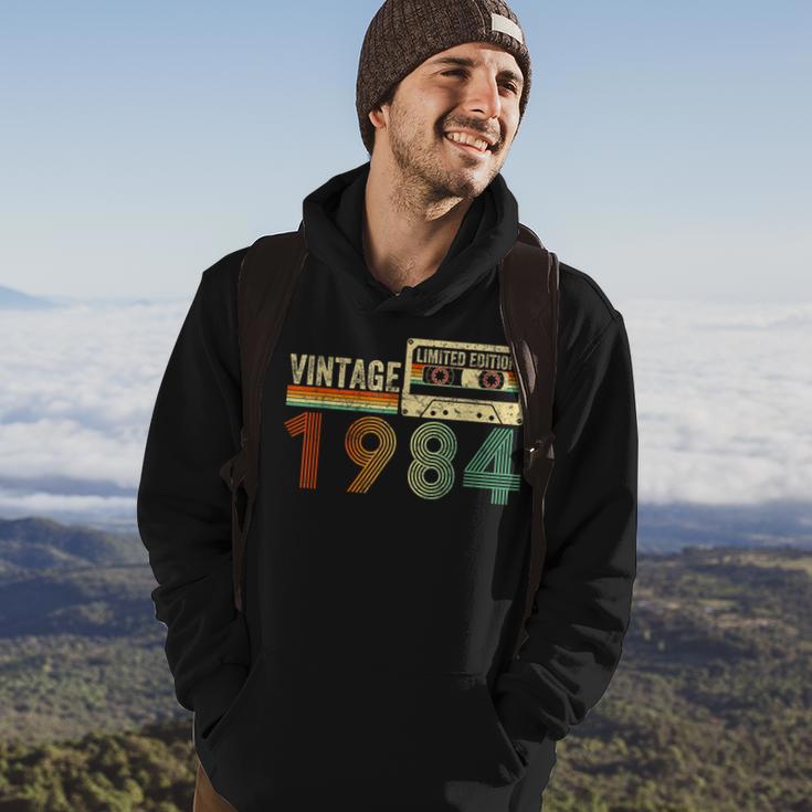 40 Year Old Vintage 1984 40Th Birthday Cassette Tape Hoodie Lifestyle