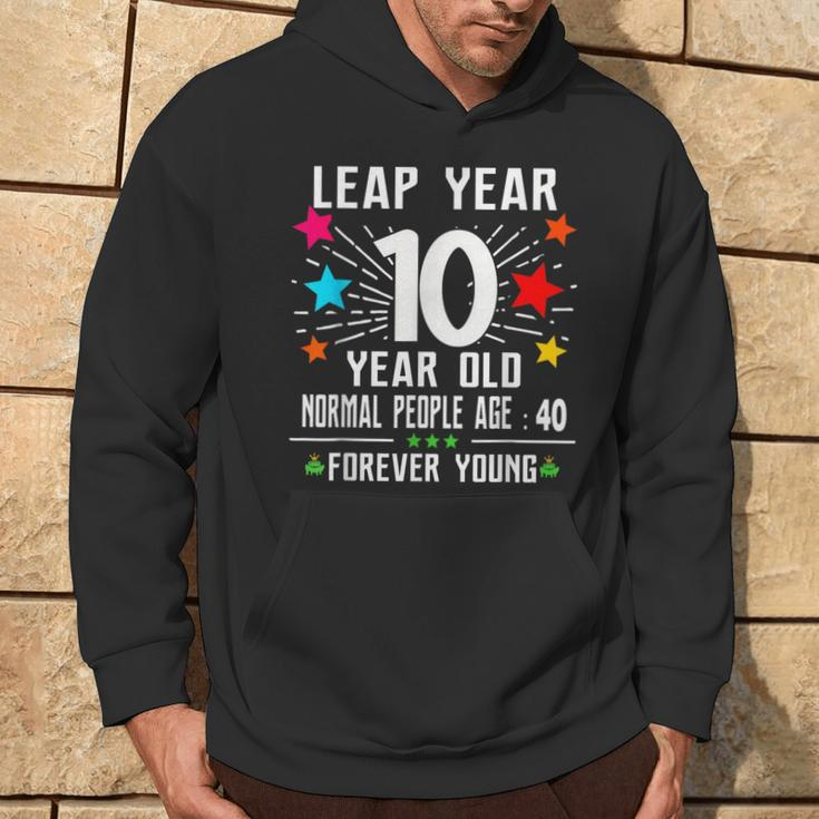 40 Years Old Birthday Leap Year 10 Year Old 40Th Bday Hoodie Lifestyle