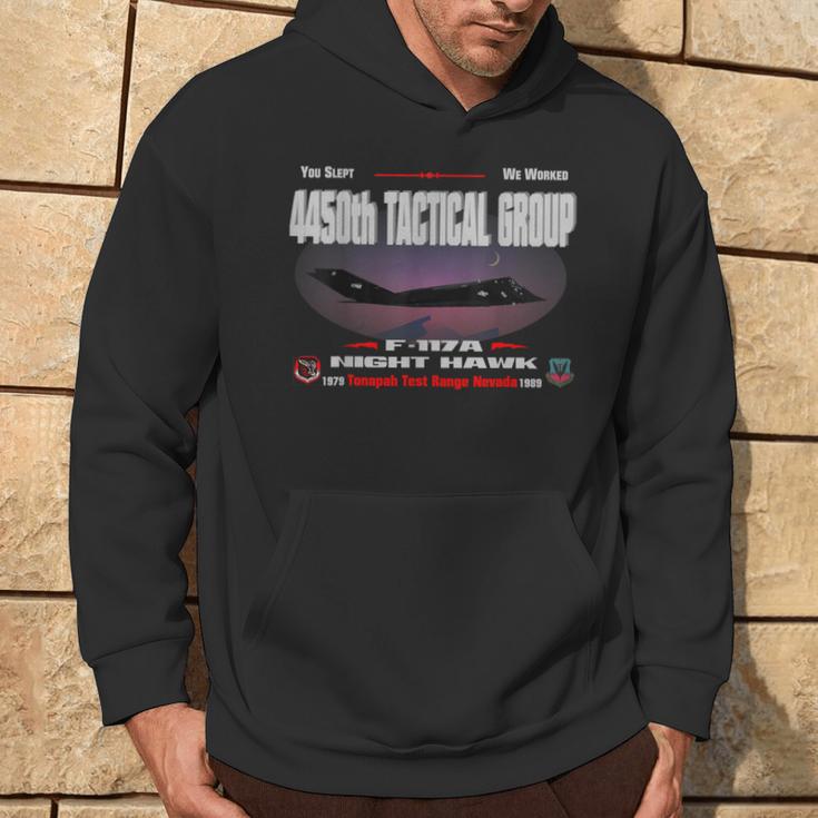 4450Th Tactical Group--F-117A Night Hawk Hoodie Lifestyle