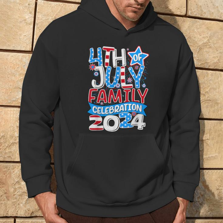 4Th Of July Family Celebration 2024 Family Matching Group Hoodie Lifestyle