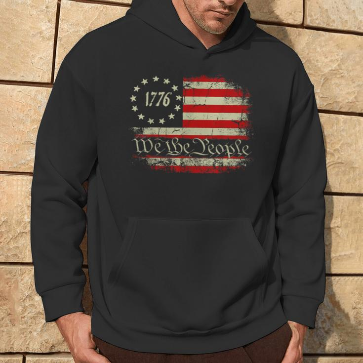 4Th Of July We The People 1776 Usa Flag Hoodie Lifestyle