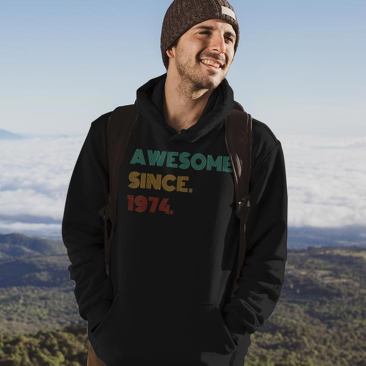 50 Years Old Awesome Since 1974 50Th Birthday Hoodie Lifestyle