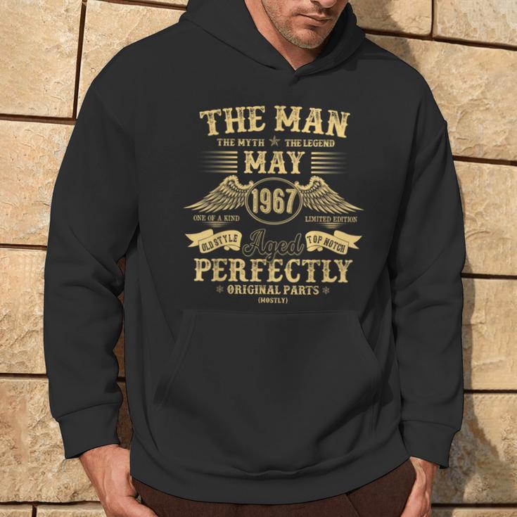 57 Geburtstag Geschenke Für Männer Mai 1967 57 Jahre Alt Geburtstag Hoodie Lebensstil