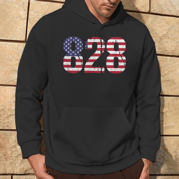 828 North Carolina Area Code Hoodie Lifestyle