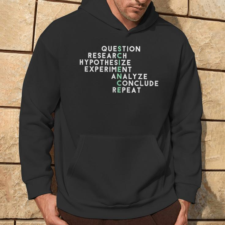 Acrostic Scientific Method Research Experiment Science Hoodie Lifestyle