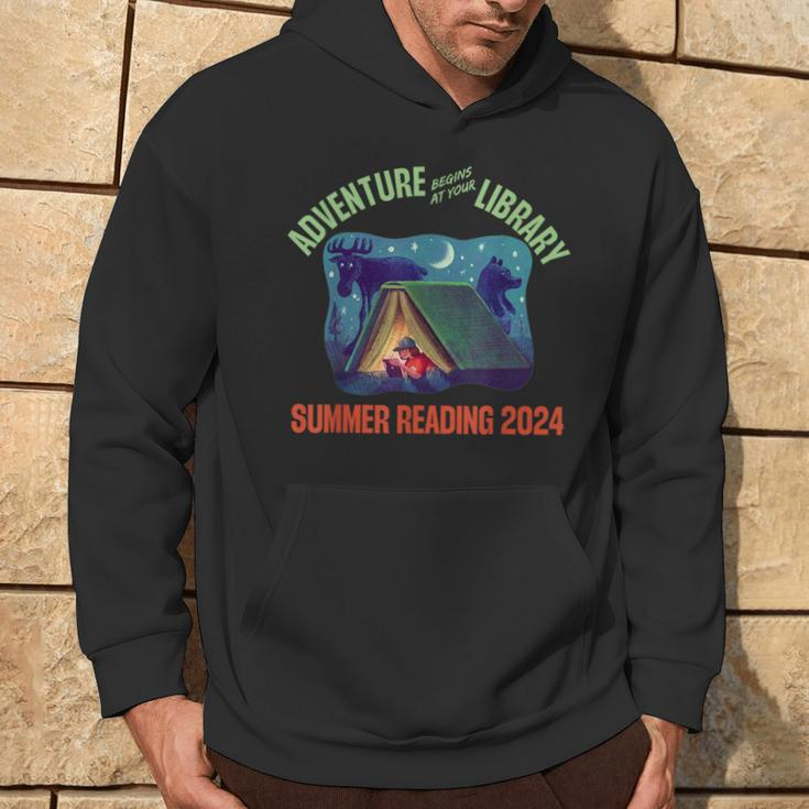 Adventure Begins At Your Library Summer Reading Program 2024 Hoodie Lifestyle