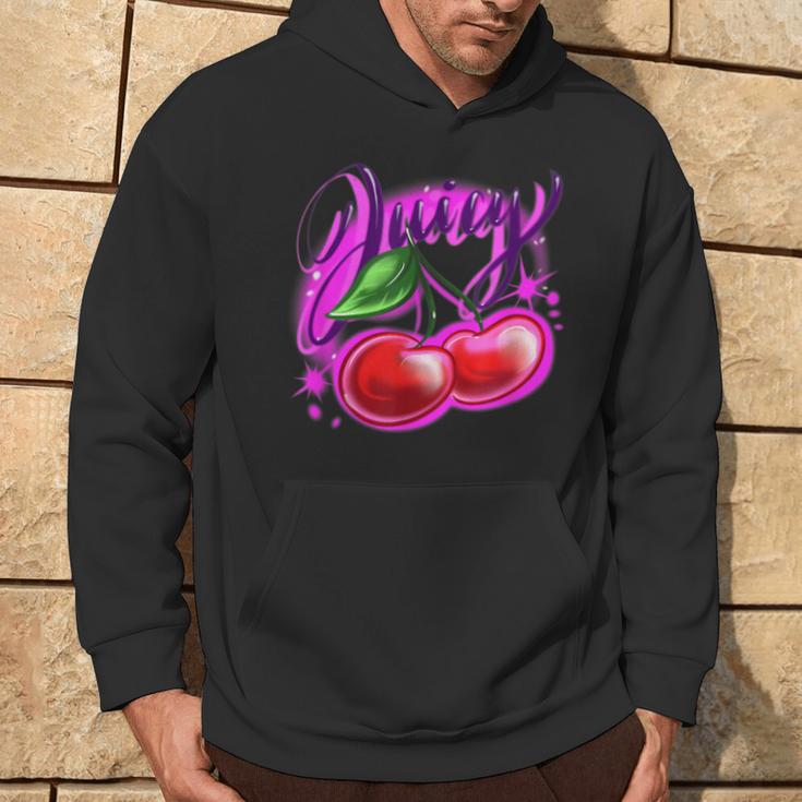 Airbrush Y2k Vintage 2000S Retro Nerd Aesthetic Hoodie - Seseable