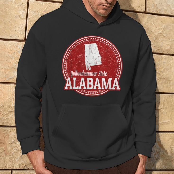 Alabama Yellowhammer State With Silhouette Hoodie Lifestyle
