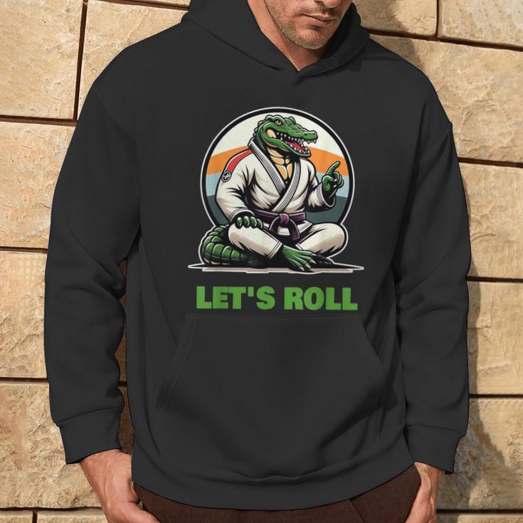 Alligator Bjj Gi Brazilian Jiu Jitsu Kampfkunst Let's Roll Kapuzenpullover Lebensstil