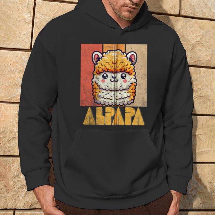 Alpapaatertag Papa Alpaka Retrointageatertag Lustiger Kapuzenjacke Kapuzenpullover Lebensstil