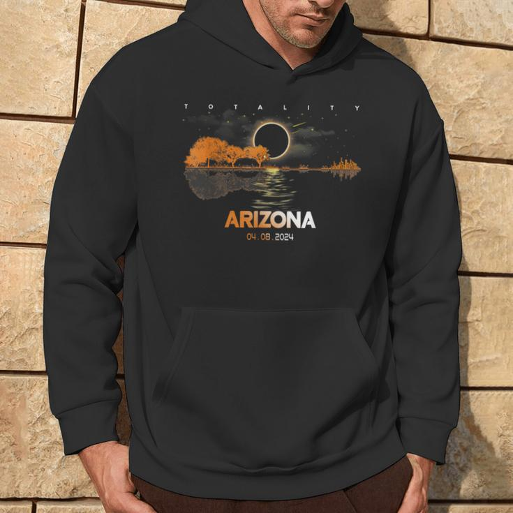 America Guitar Total Solar Eclipse 2024 Arizona Hoodie Lifestyle