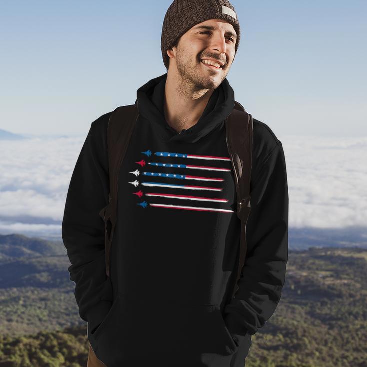 American Flag Military Jet Plane Aviation Hoodie Lifestyle