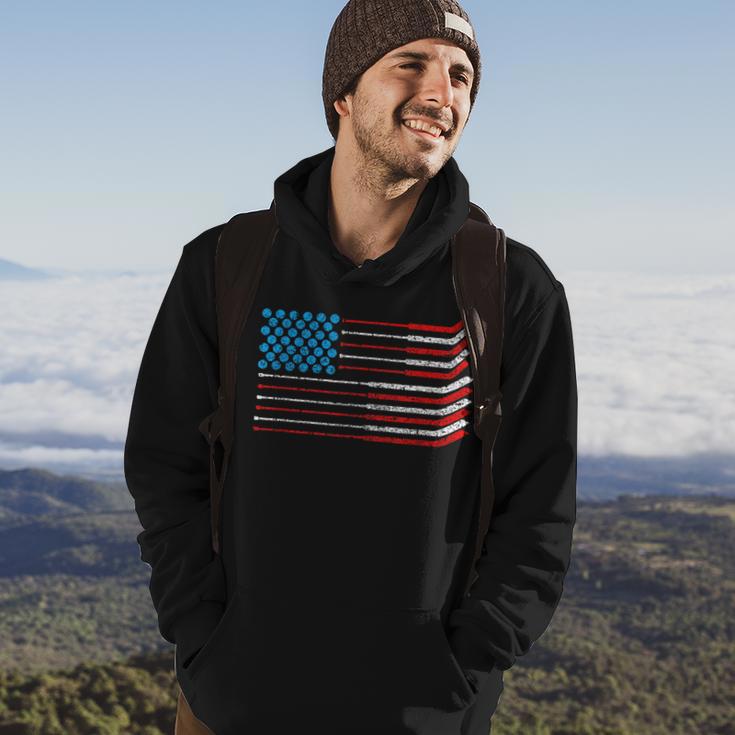 American Flag Patriotic 4Th Of July Hockey Hoodie Lifestyle