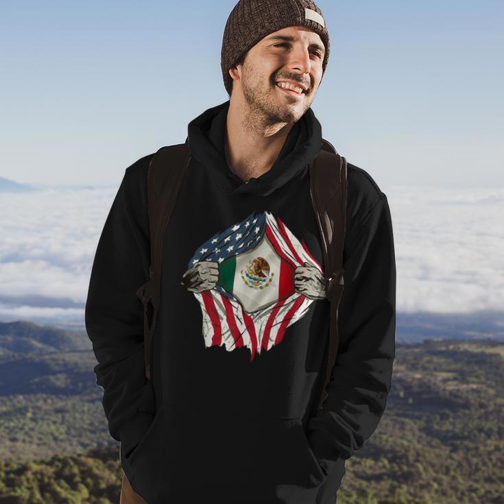 American Grown Mexican Roots Usa Mexico Flag Love Hoodie Lifestyle