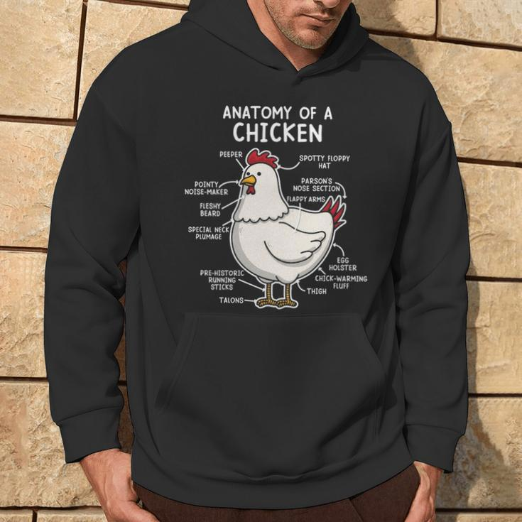 Anatomy Of A Chicken Country Farm Women Girl Hoodie Lifestyle