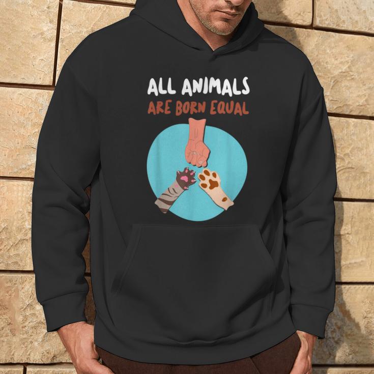 All Animals Are Born Equal Equality For Everyone Hoodie Lifestyle