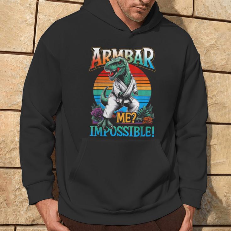 Armbar Me ImpossibleRex Dinosaur Jiujitsu Bjj Hoodie Lifestyle