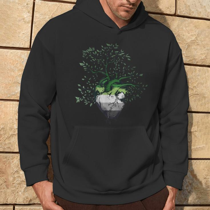 Aromantic Heart Tree Of Life Lgbt Asexual Ace With Aro Flag Hoodie Lifestyle