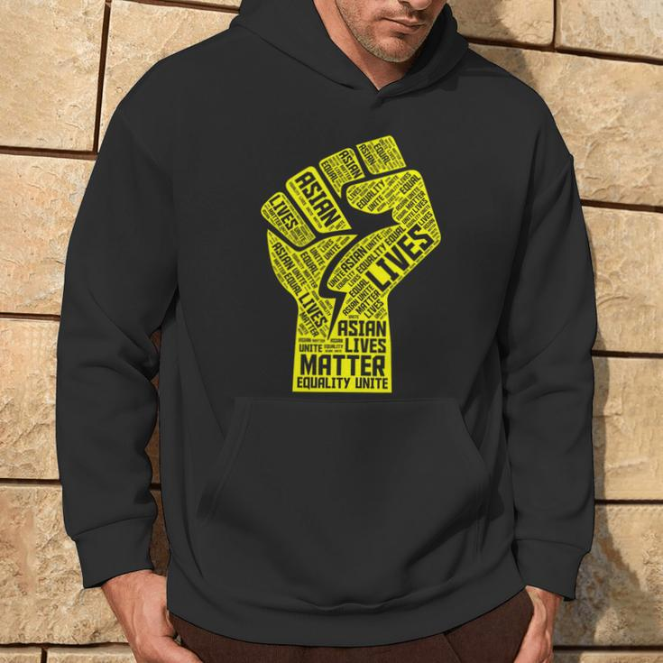 Asian Lives Matter Proud Asian American Aapi Yellow Pride Hoodie Lifestyle