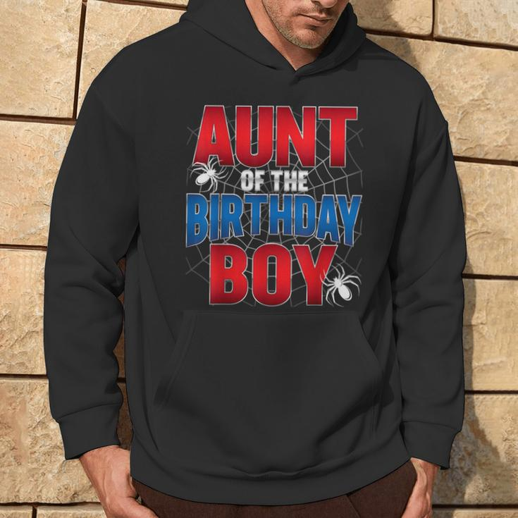 Aunt Of The Birthday Boy Costume Spider Web Birthday Party Hoodie Lifestyle