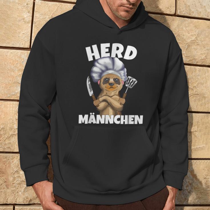 'Aus Meerkat Wird Herdmännchen Wortspiel Cooking Outfit Black Hoodie Lebensstil