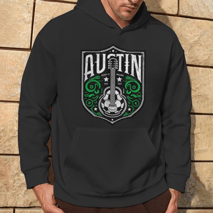 Austin 512 737 Area Code Distressed Vintage Retro er Hoodie Lifestyle