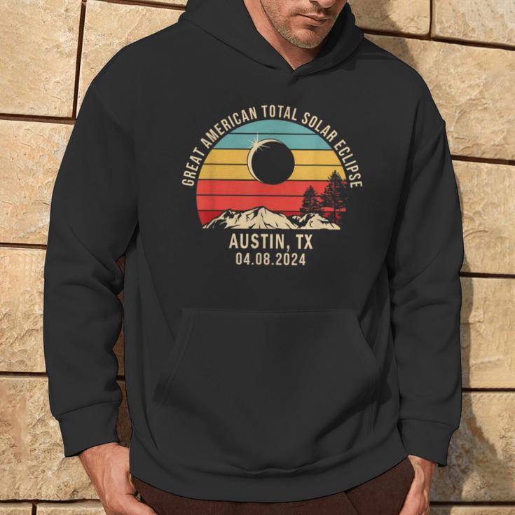 Austin Tx Texas Total Solar Eclipse 2024 Hoodie Lifestyle