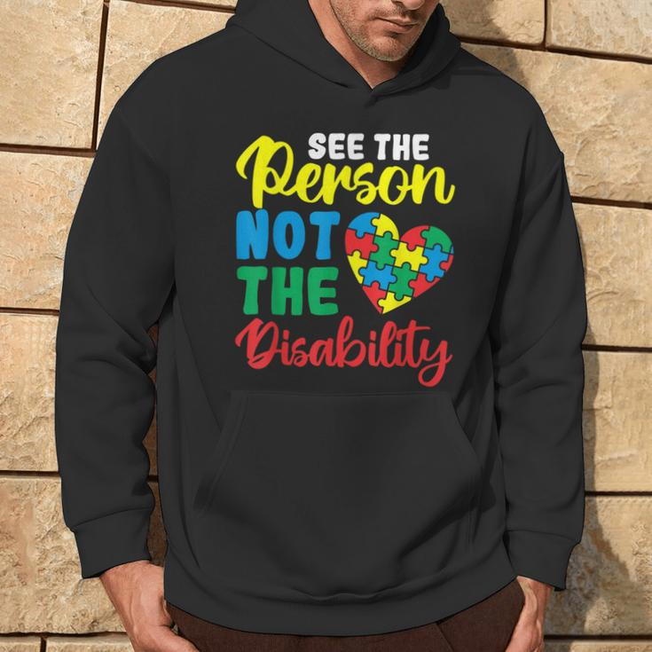Autism Awareness Month See The Person Not The Disability Hoodie Lifestyle