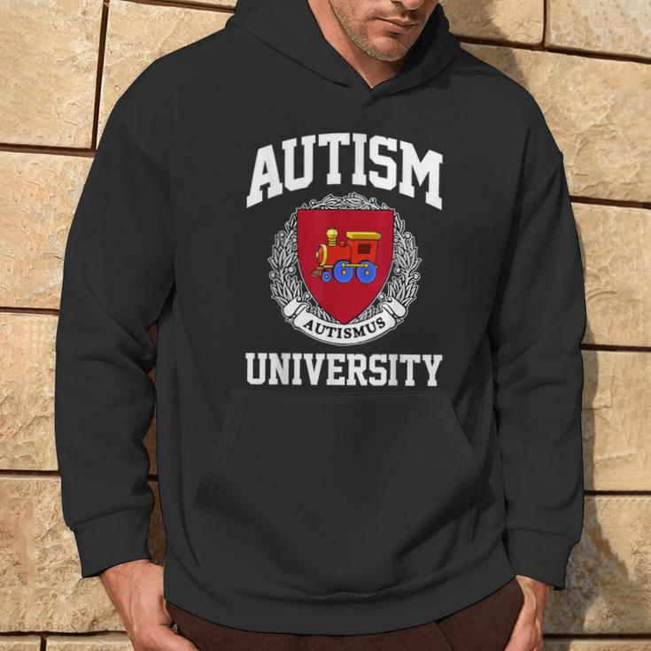 Autism Awareness University Puzzle Pieces Support Autismus Hoodie Lifestyle