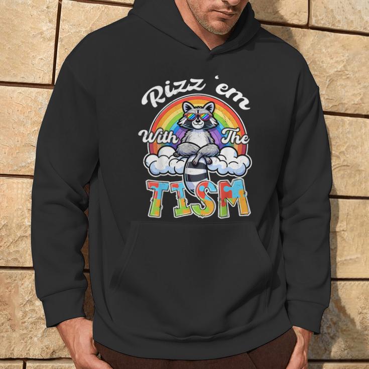 Autism Rizz Em With The Tism Meme Autistic Racoon Hoodie Lifestyle