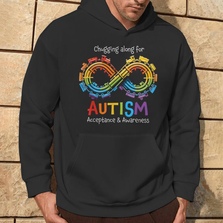 Autism Infinity Acceptance Train Autism Awareness Hoodie Lifestyle