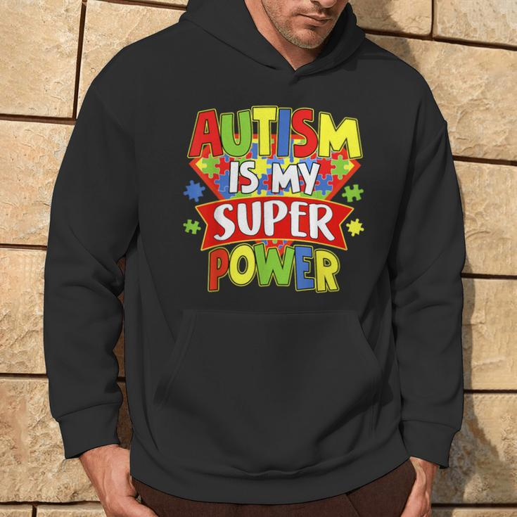 Autism Is My Super Power Autism Awareness Day Boys Toddlers Hoodie Lifestyle