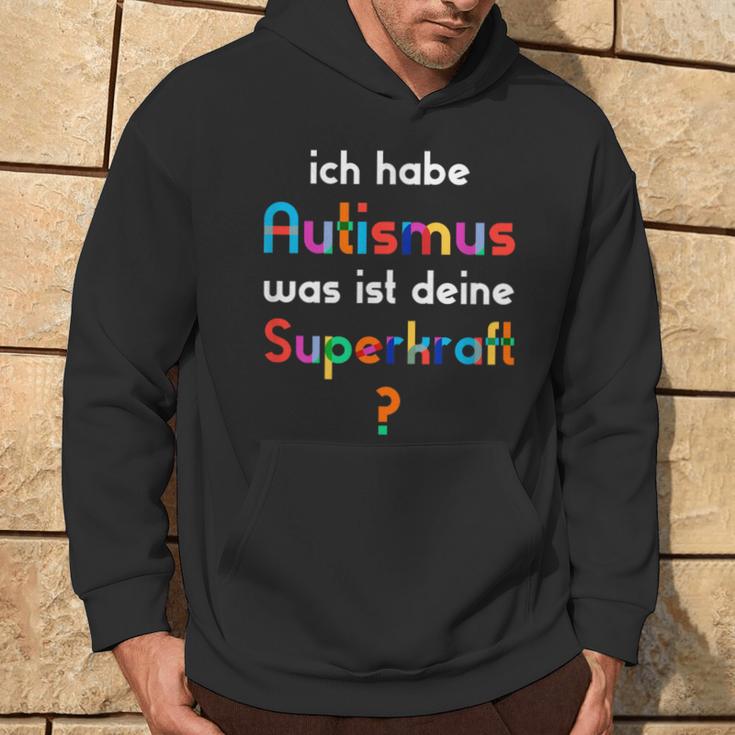 With Autismus Ich Habe Autismus Was Ist Dein Superkraft Kapuzenpullover Lebensstil