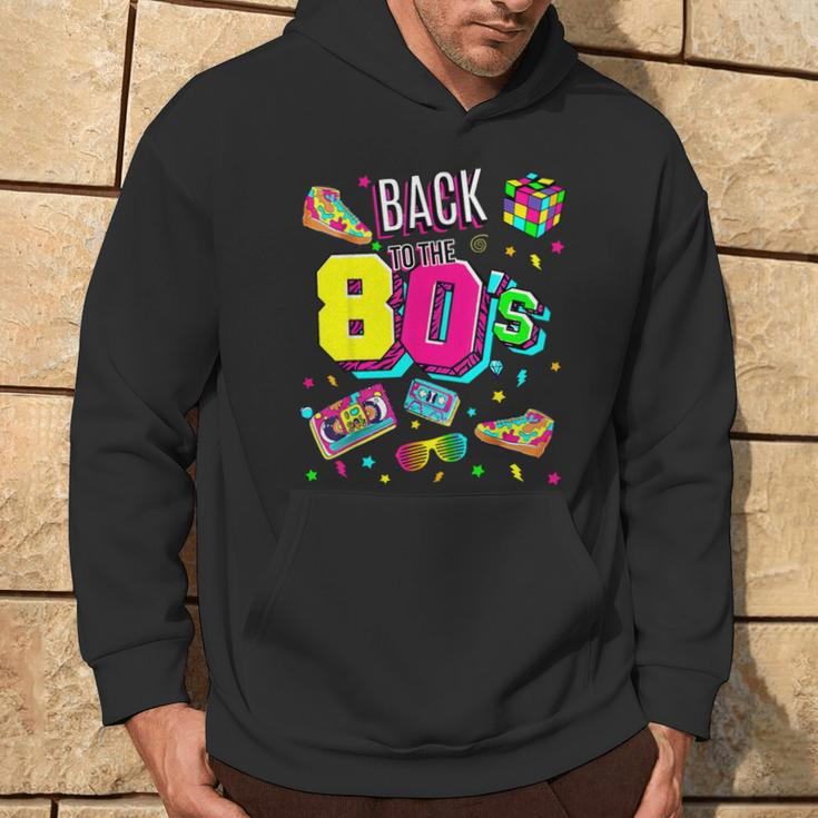 Back To 80'S 1980S Vintage Retro Eighties Costume Party Hoodie Lifestyle