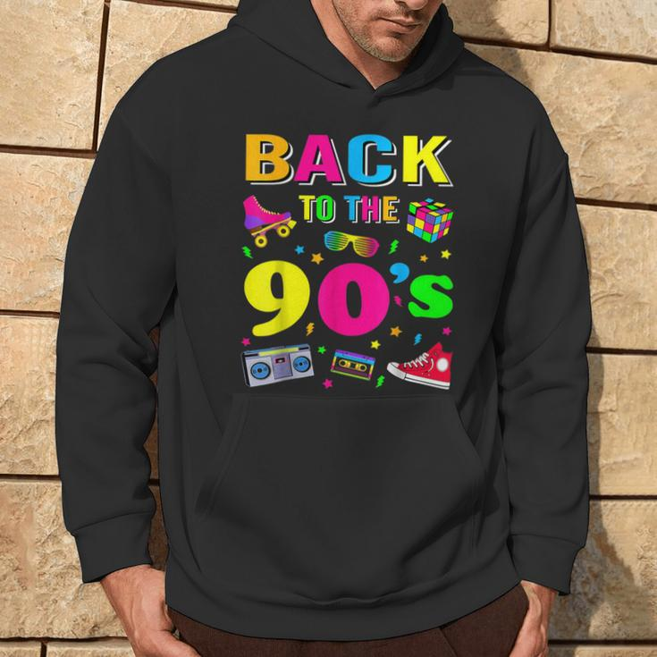 Back To 90'S 1990S Vintage Retro Nineties Costume Party Hoodie Lifestyle