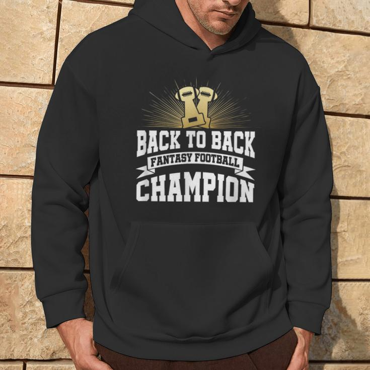 Back To Back Fantasy Football Champion League For Men Hoodie Lifestyle