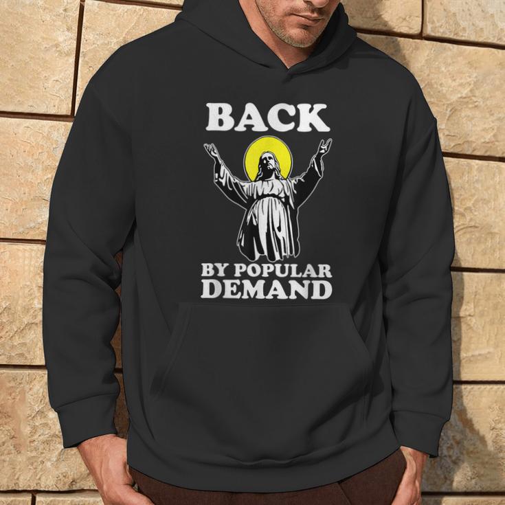 Back By Popular Demand Christmas Jesus Religious Christian Hoodie Lifestyle