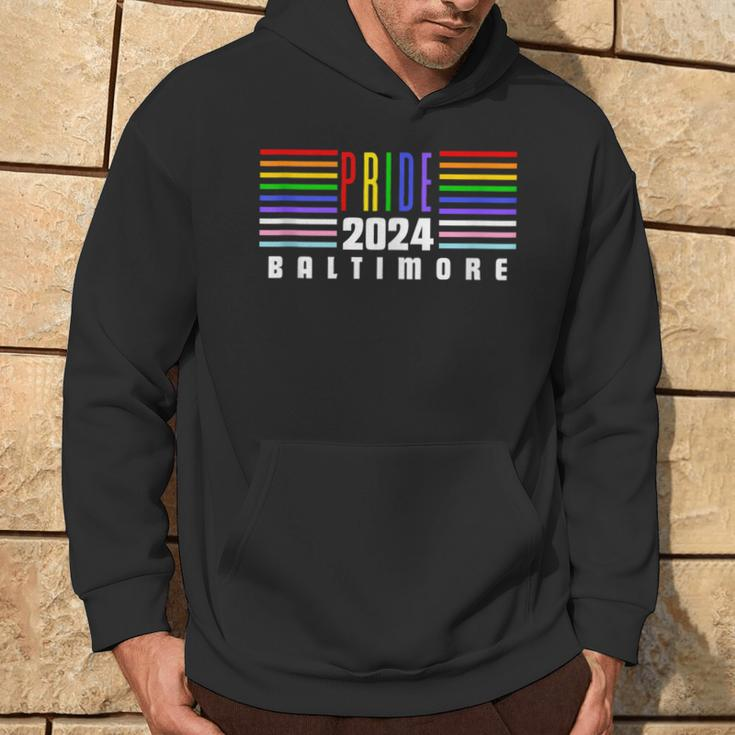 Baltimore Gay Pride Parades And Events Lgbtqia Flag Colors Hoodie Lifestyle
