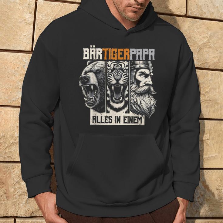 Bärtigerpapa Bartollbart Bär Tigerater Bärtigermann Papa Kapuzenpullover Lebensstil