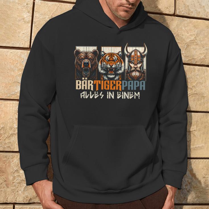 Bärtigerpapa Beard Full Beard Bear Tiger Father Bear Tiger Man Dad Kapuzenpullover Lebensstil