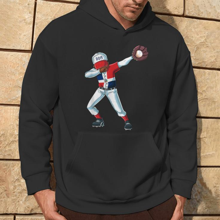 Baseball Dabbing Dominican Republic Player Catcher Pitcher Hoodie Lifestyle