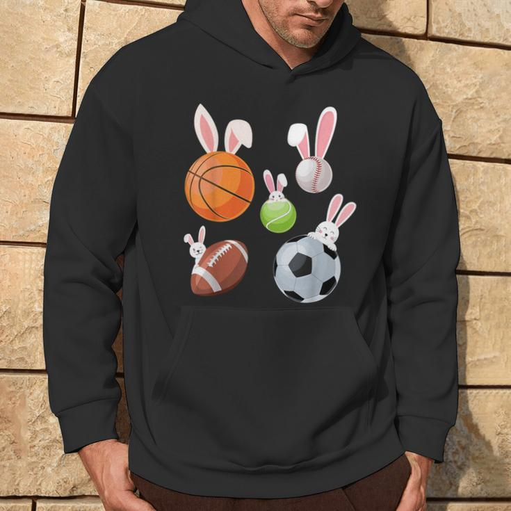 Basketball Baseball Football Soccer Sports Easter Bunny Hoodie Lifestyle