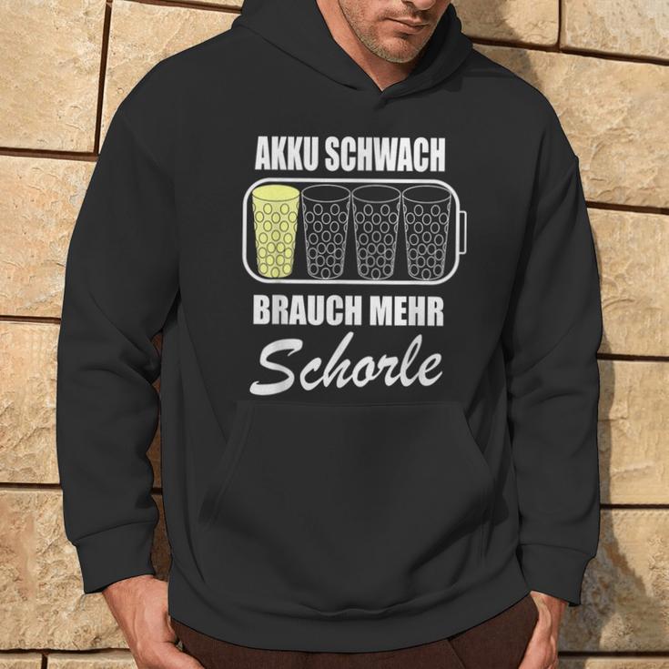 Battery Weak Brauch Mehr Schorle Dubbeglas Pfalz Weinfest Hoodie Lebensstil