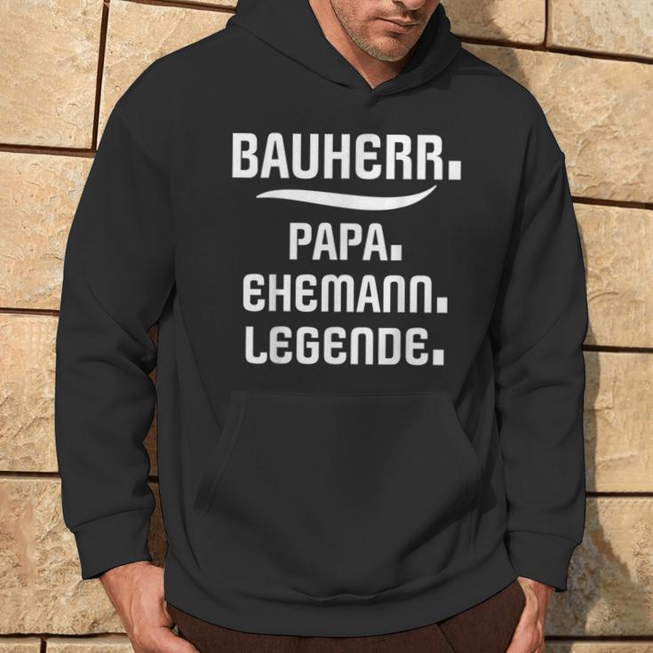 Bauherr Papa Slogan Richtfestfest Ehemann Bauherr Kapuzenpullover Lebensstil