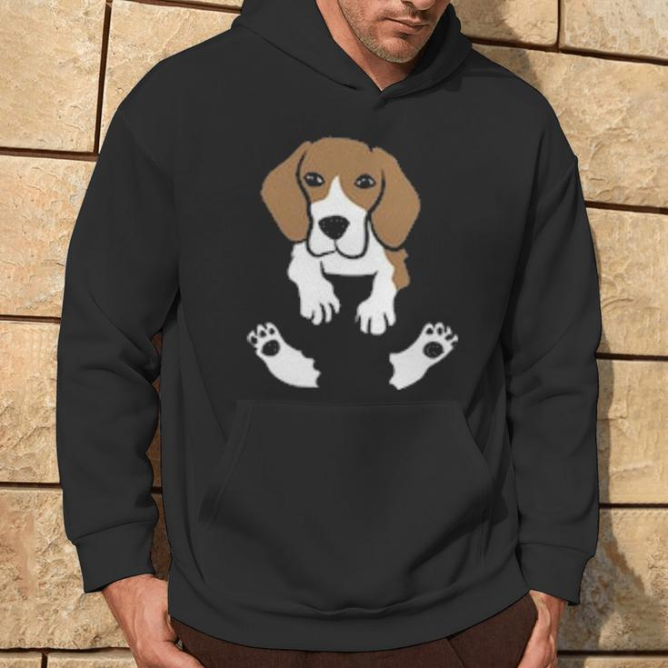 Beagle Dog In The Pocket Cute Pocket Beagle Hoodie Lifestyle