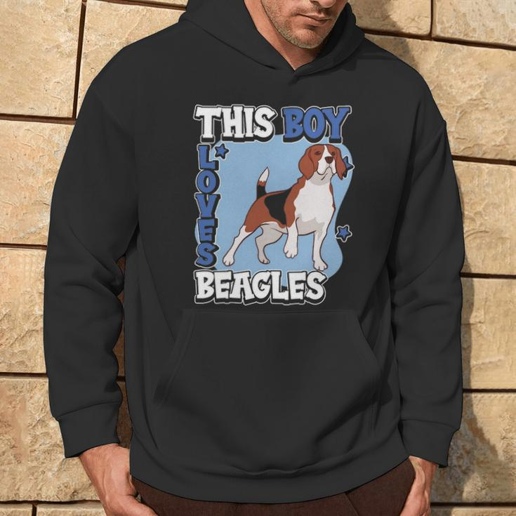 Beagle Quote Dog Owner This Boy Loves Beagles Hoodie Lifestyle