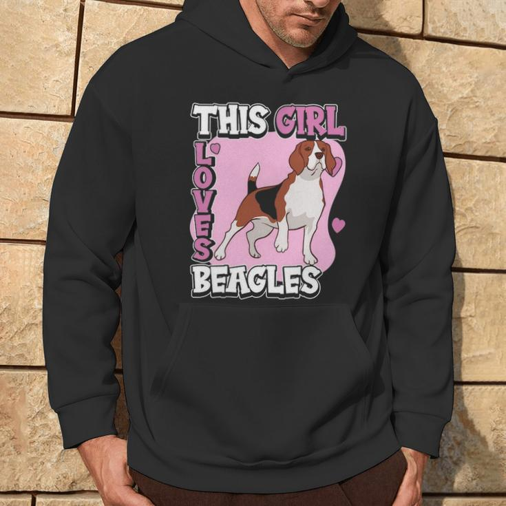 Beagle Quote This Girl Loves Beagles Hoodie Lifestyle
